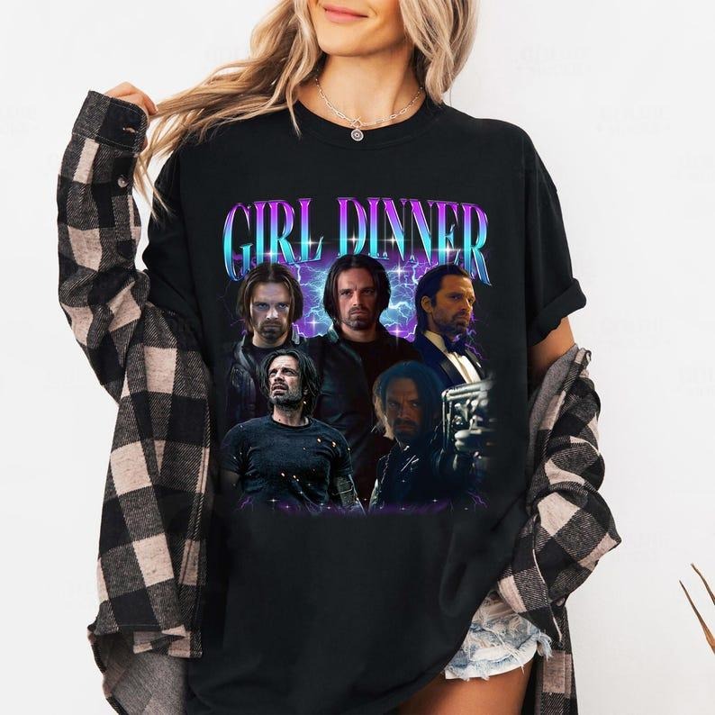 Bucky Barnes Thunderbolt Girl Dinner Shirt, Thunderbolt shirt, MCU shirt, Gift For Women and Man Unisex T-Shirt Hoodie,...