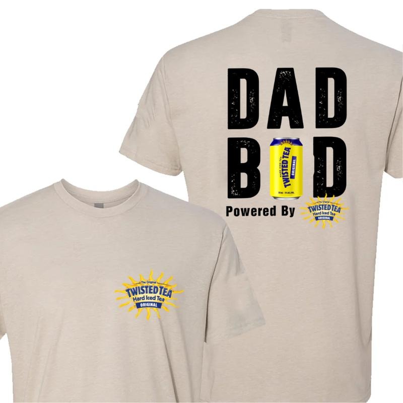 DAD BOD Tee, DAD BOD Powered By Twisted Tea Shirt Father's Day Gifts, Mother's Day Gifts Shirt Cotton Menswear Hoodie,...