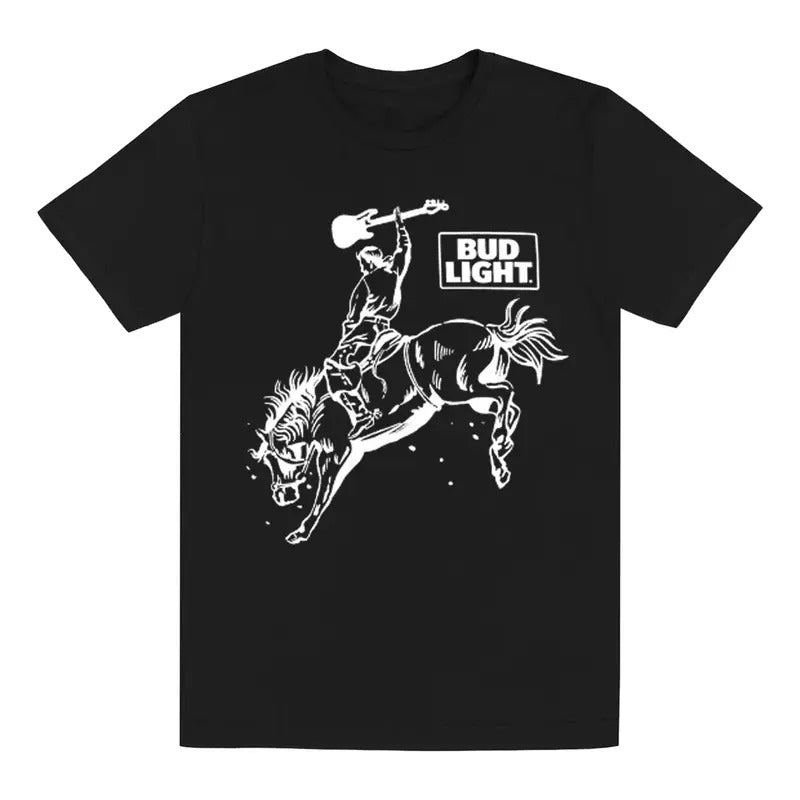 Retro Bud Light Rodeo T-Shirt, Cool Bud Light Western Cow Boy Unisex Cotton Shirt for Beer Lovers, Dad, Mom, womenswear...