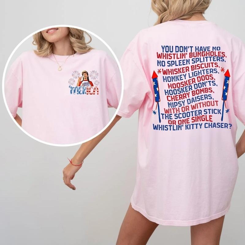 Joe Dirt T-Shirt, Sweatshirt, Funny 4th of July 2-Sided Graphic, Full-Color Merica Tee for Men and Women, Trendy USA Top...