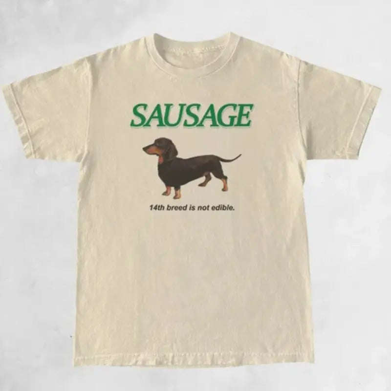 SAUSAGE WIENER DOG TEE, SAUSAGE WIENER DOG Shirt, SAUSAGE WIENER DOG Merch, Funny Shirt, Cute Shirt, Vintage Graphic tee,...
