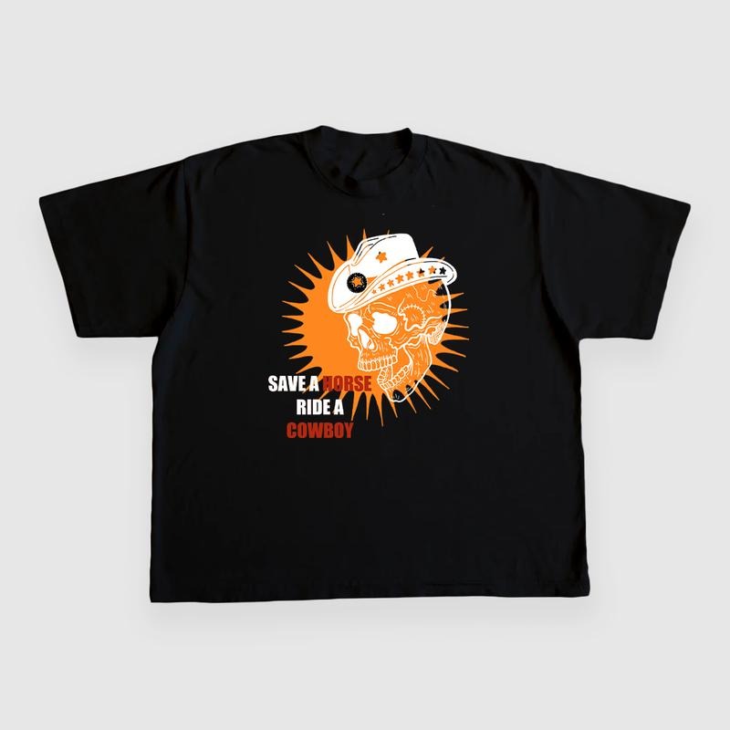 SAVE A HORSE RIDE A COWBOY CUSTOM PRINTED T-SHIRT Hoodie, Sweatshirt | HypeDripTees.com