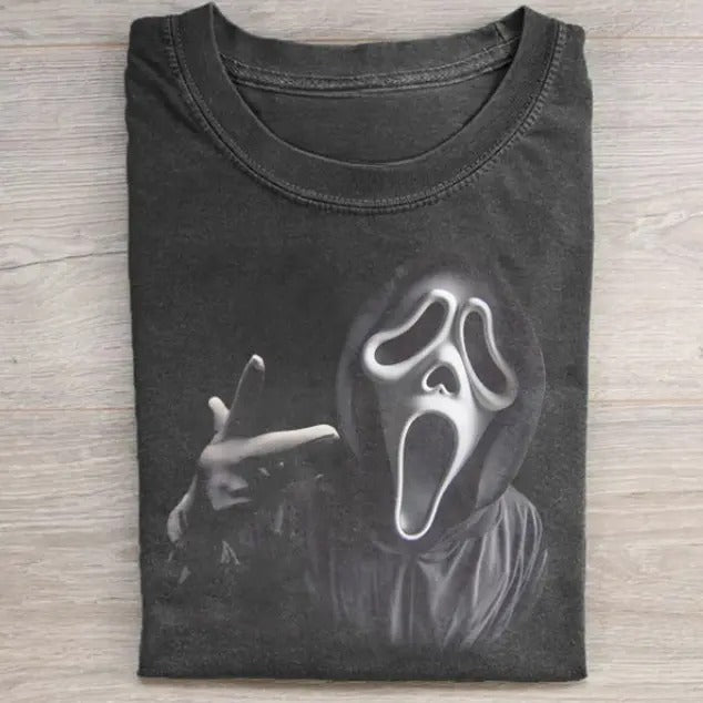 SCREAM TEE, Ghost Face Hi T-Shirt, Horror Movie Shirt, Horror Character, Funny Halloween Shirt, Unisex T-Shirt, Gift For...