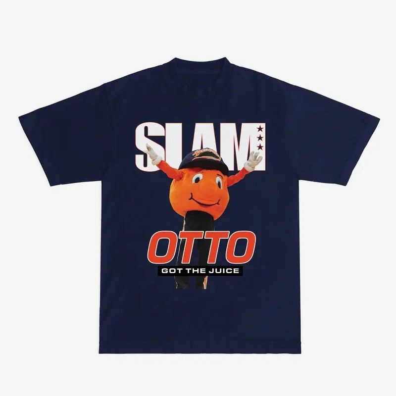 SLAM Syracuse Mascot Cover Tee Classic Cotton Short Sleeve Crew Neck Graphic T-Shirt Hoodie, Sweatshirt | HypeDripTees.com