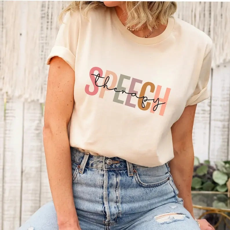 SLP shirt, speech therapy shirt, Speech Therapist tshirt, Speech Language Pathologist tee, SLPA shirt, Unique gift for...