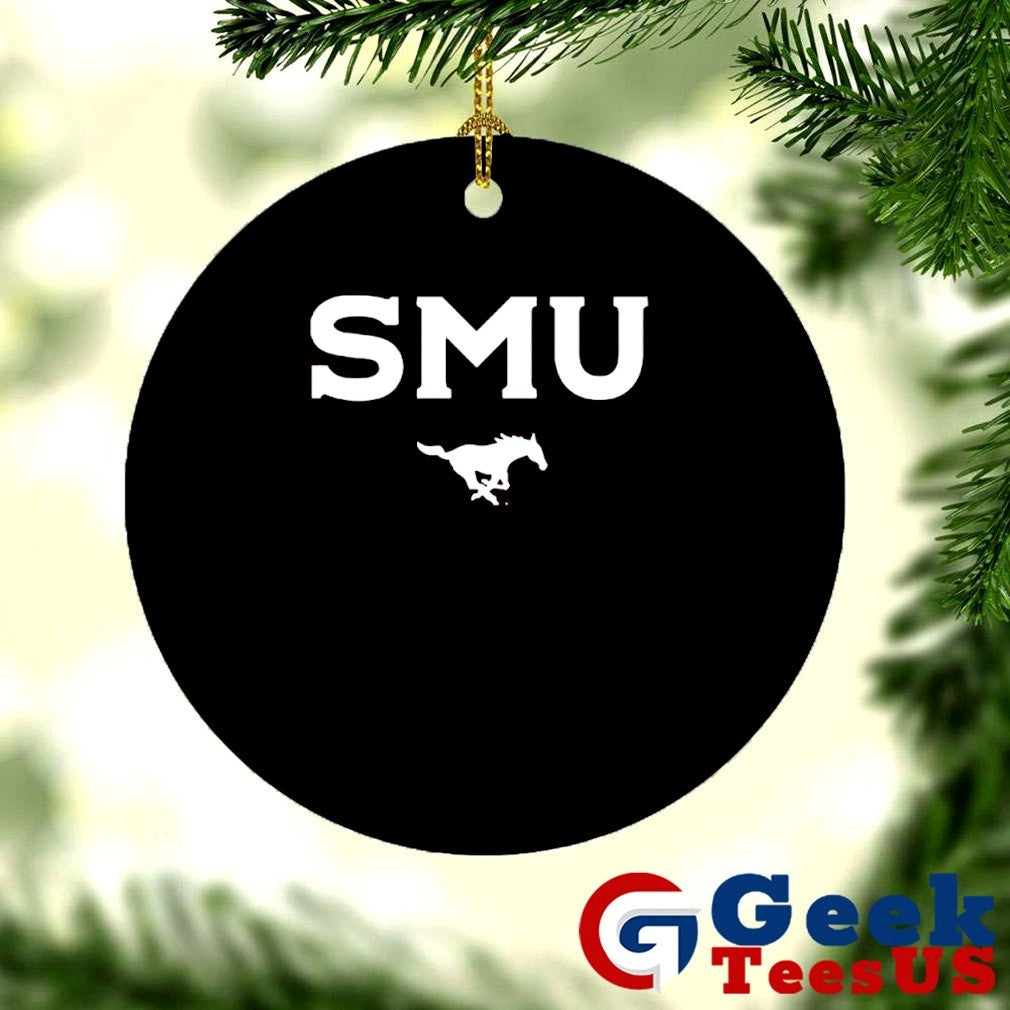 SMU Mustangs red wordmark shirt