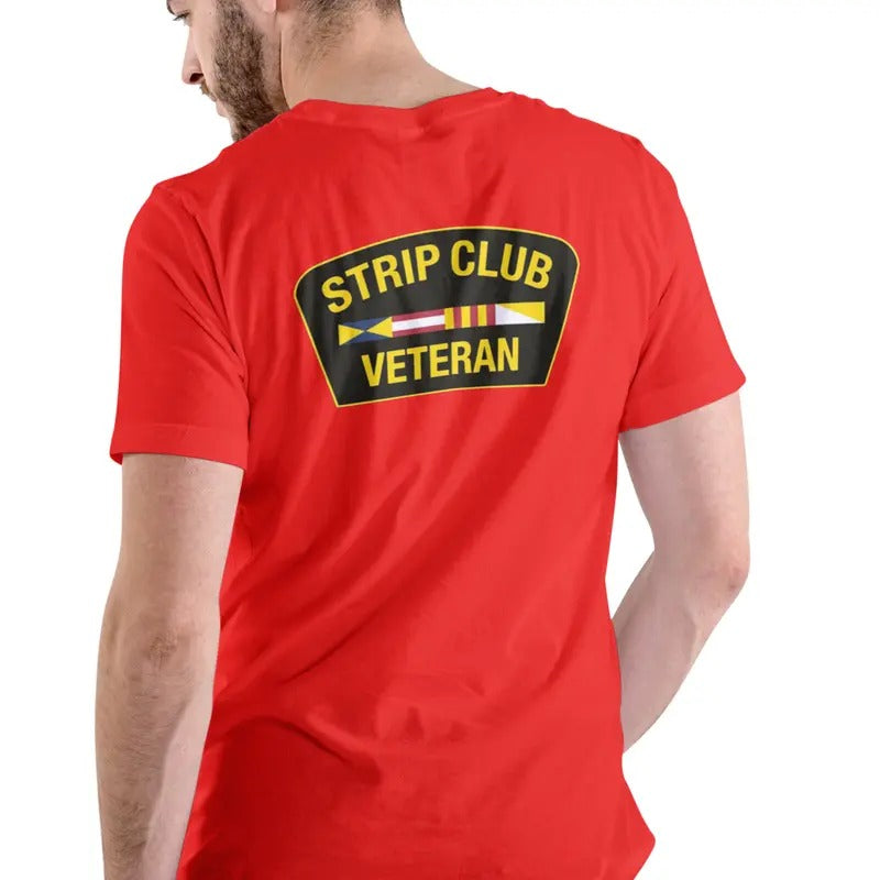 STRIP CLUB VETERAN T Shirt, Unisex Cotton Man Menswear Hoodie, Sweatshirt | HypeDripTees.com