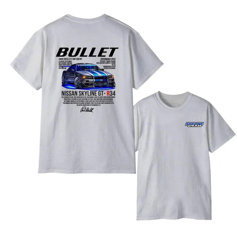 SUKI BULLET Skyline R34 S2000 T-shirt Deonka Store_537 (1) - Unisex And Inclusive - Multiple Colorways