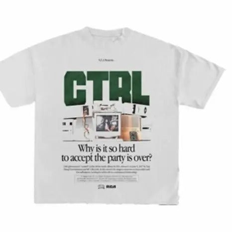 SZA-Ctrl Print Short Sleeve Graphic, Unisex T-Shirt Top Womenswear Hoodie, Sweatshirt | HypeDripTees.com