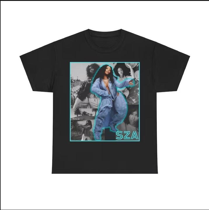 SZA Fitted T Shirt Unisex Heavy Cotton Tee blackshirt Hoodie, Sweatshirt | HypeDripTees.com