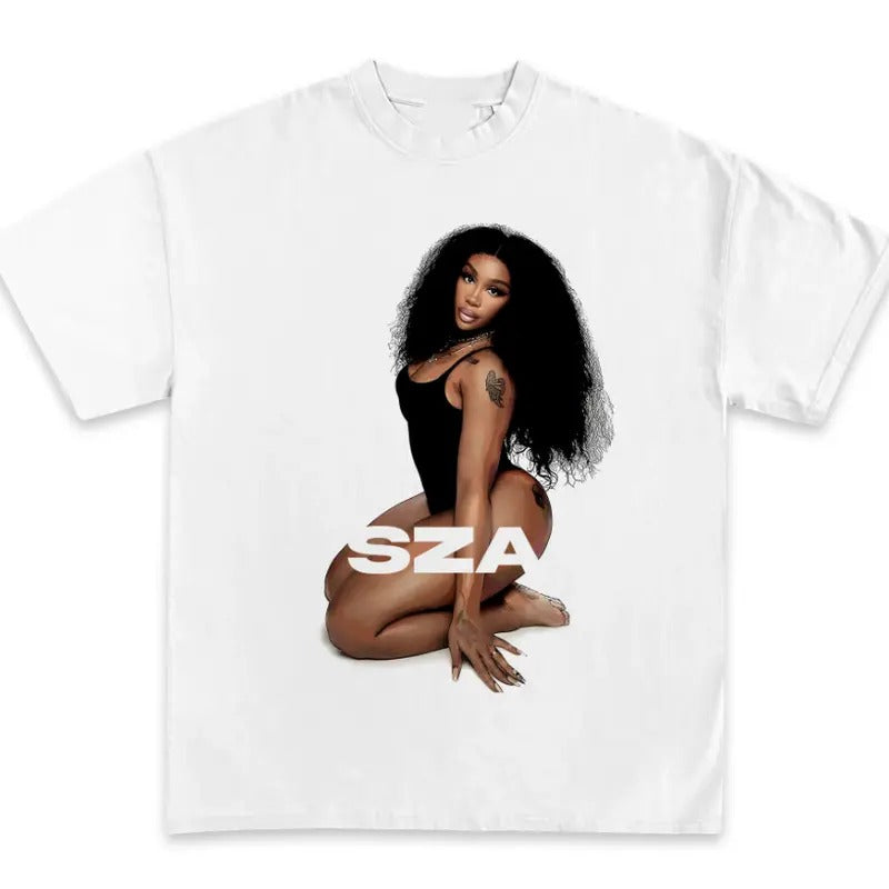 SZA Graphic Cotton T-Shirt, Casual Print Tee for Men - Classic Hoodie, Sweatshirt | HypeDripTees.com