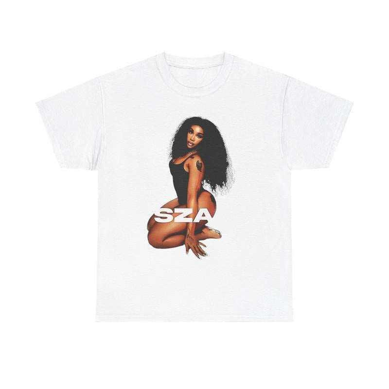 SZA Inspired Vintage Graphic T-Shirt Casual Classic Cotton Menswear Retro Top Tee Tshirt Streetwear Shortsleeve Comfy...
