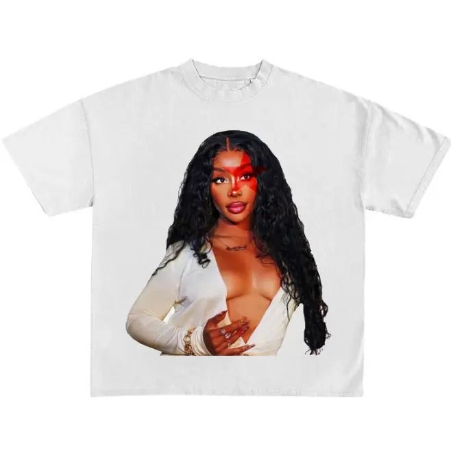 SZA Red Star Tee, Gift Shirt Classic Cotton Hoodie, Sweatshirt | HypeDripTees.com