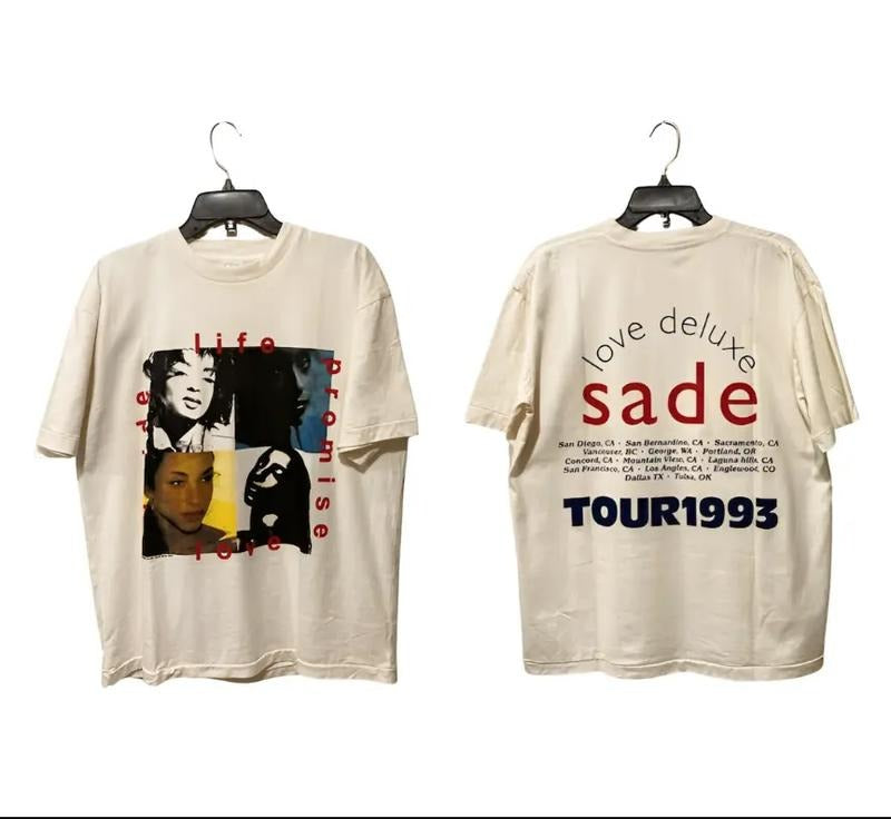 Sade Love Tour 1993 Shirt, Vtg 90s Sade Album Concert shirt Hoodie, Sweatshirt | HypeDripTees.com