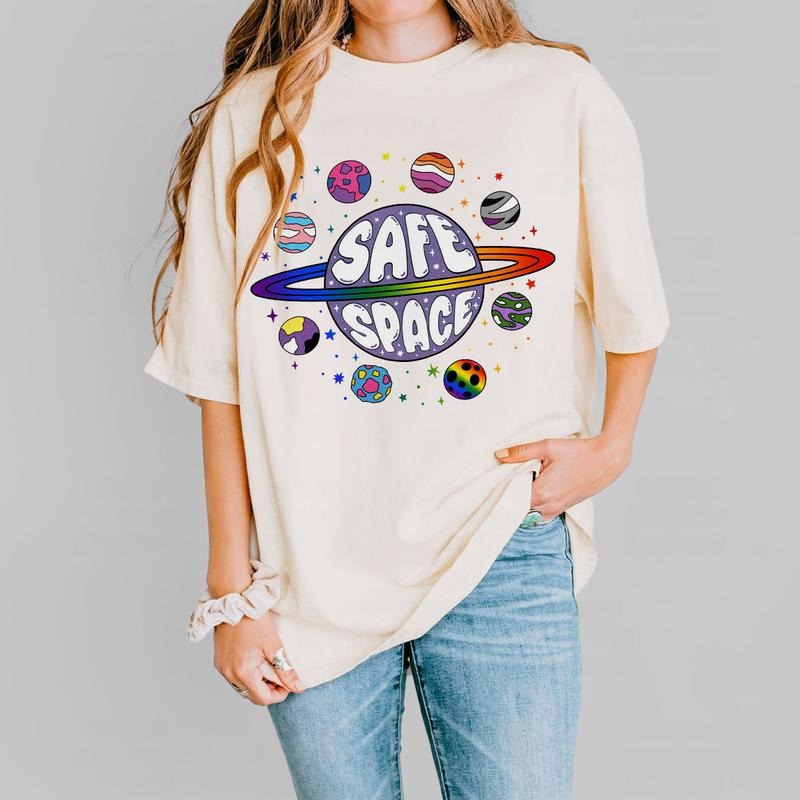Safe Space Shirt, LGBTQ Friendly Shirt, Pride Month LGBTQ TShirt, LGBT Friendly Shirt, Progress Pride Shirt, Rainbow Gay...