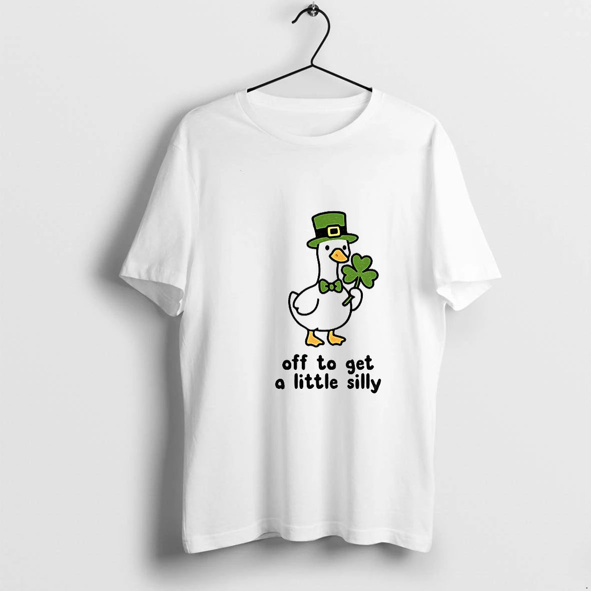Saint Patricks Day Goose Off To Get A Little Silly Tshirts Sweater Hoodie, Sweatshirt | HypeDripTees.com