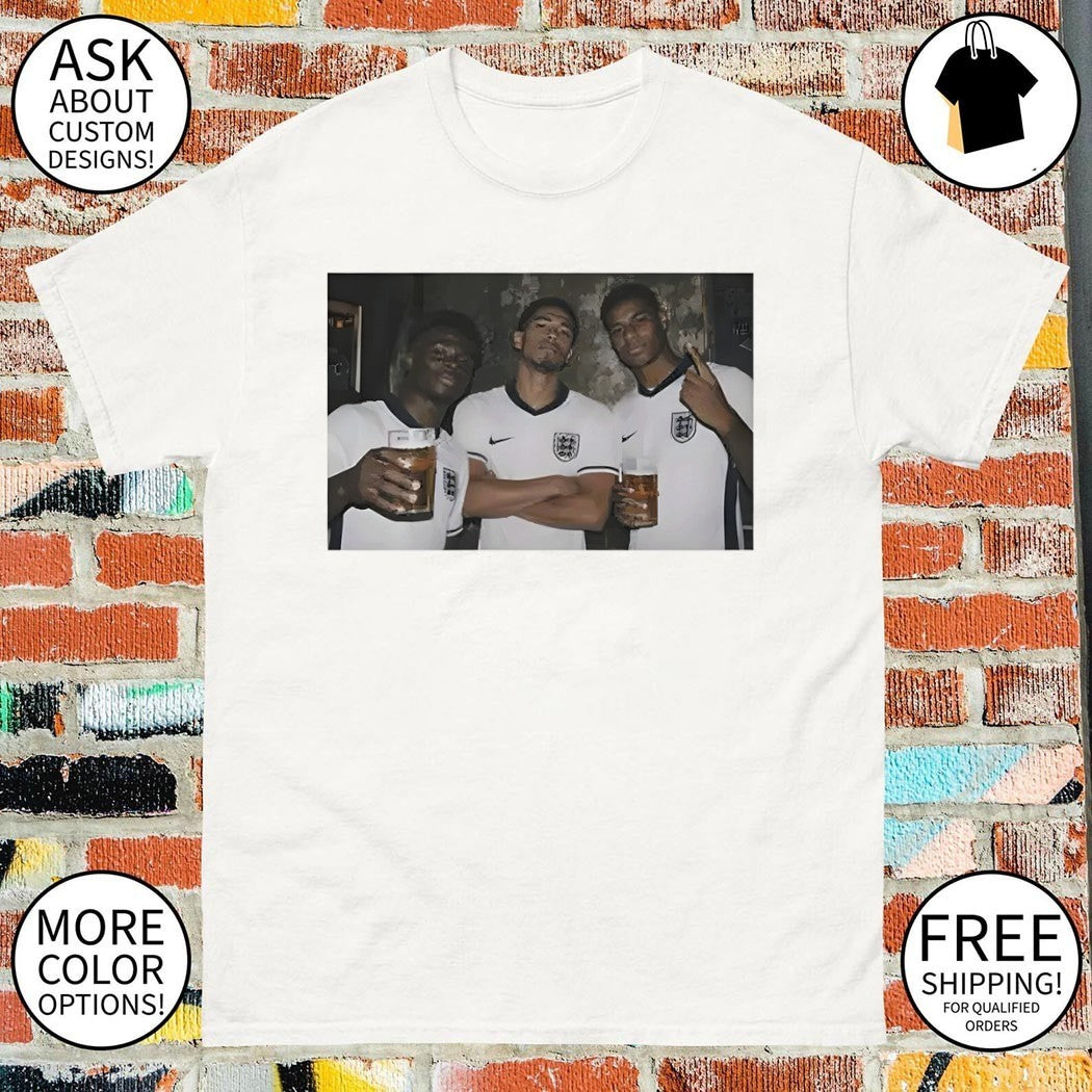 Saka Rashford and Bellingham Three Lions England World Cup 2026 shirt