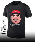 Sal Stewart beard Cincinnati Reds baseball big head signature shirt