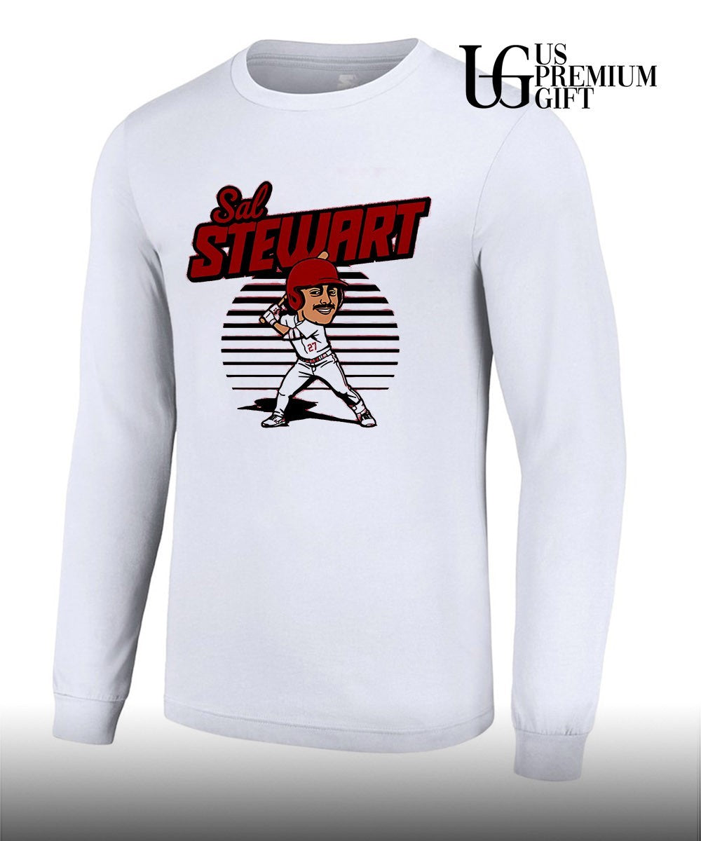 Salbert Sal Stewart 27 Cincinnati Reds baseball caricature toon shirt