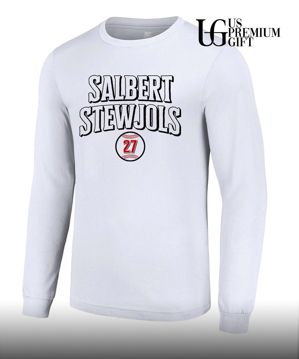 Salbert Stewjols Sal Stewart 27 ball Cincinnati Reds baseball shirt