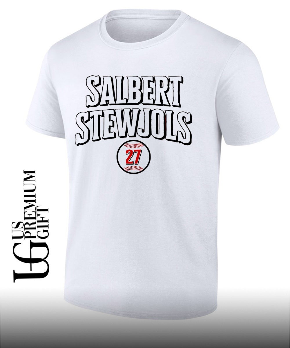 Salbert Stewjols Sal Stewart 27 ball Cincinnati Reds baseball shirt