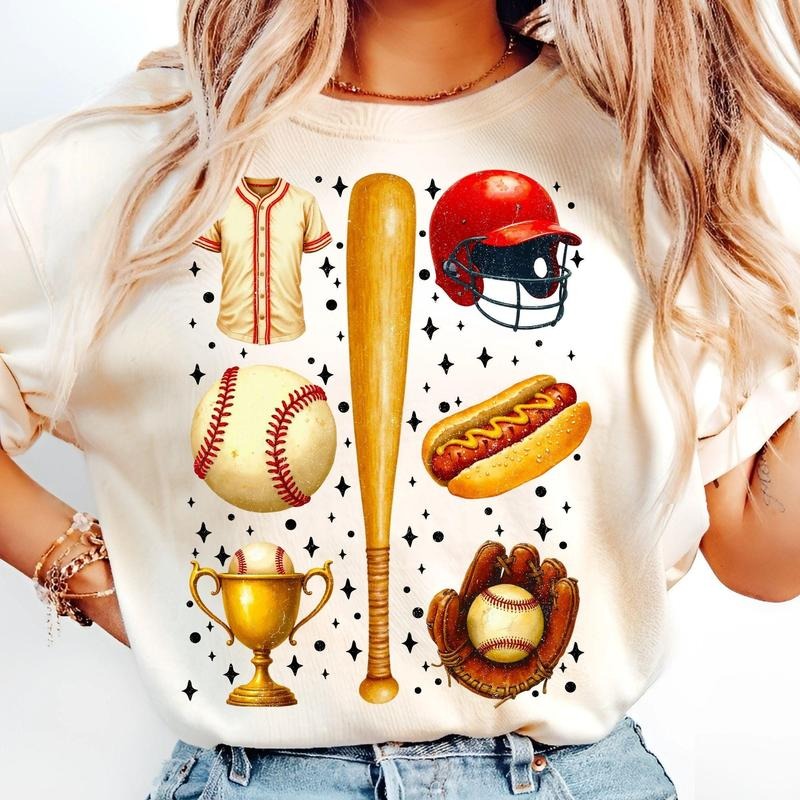[Sale To 45% Off] Retro Baseball T-Shirt, Game Day Baseball T-Shirt, Vintage Baseball Mom T-Shirt, Sports Team Gift...