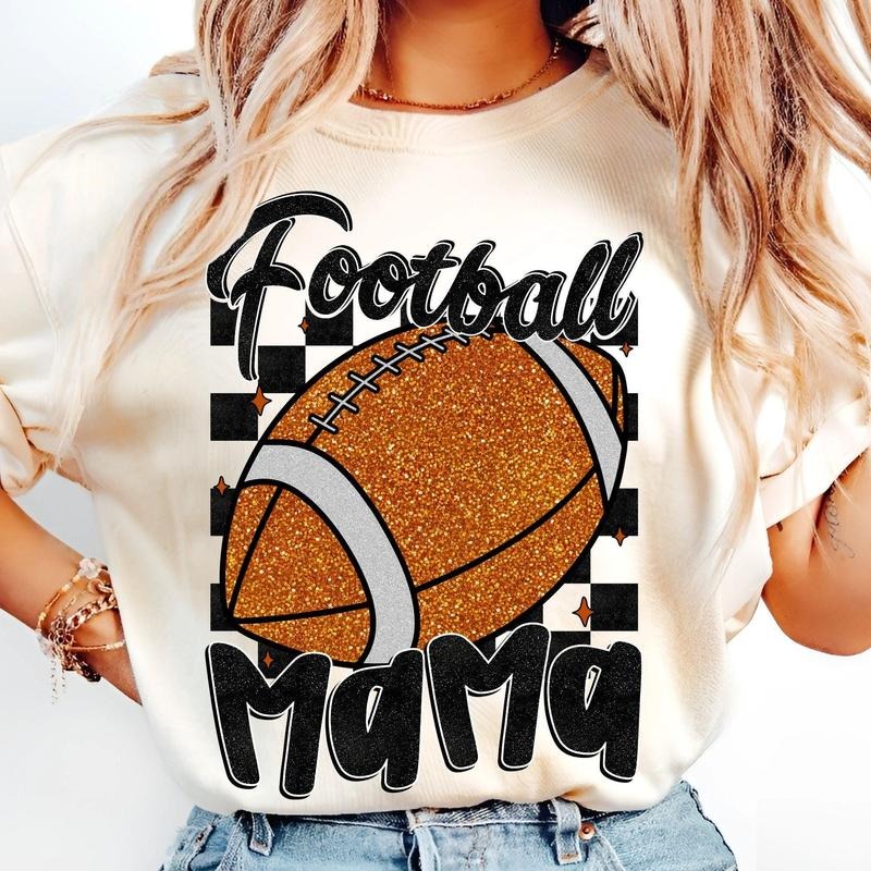 [Sale To 45% Off] Retro Football T-Shirt, Football Mama T-Shirt, Coquette Bow Football T-Shirt, Game Day Shirt , Gift for...