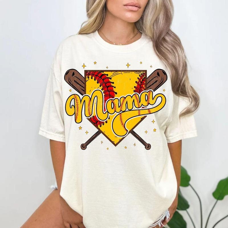 [Sale To 45% Off] Retro Softball T-Shirt, Softball Mama T-Shirt, Coquette Bow Softball Shirt, Game Day Shirt for Moms,...