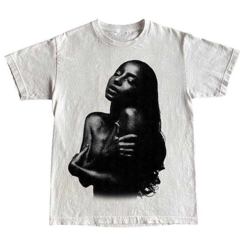 Sade White Graphic Tee, Gift For Fans Unisex Shirt_1 Hoodie, Sweatshirt | HypeDripTees.com