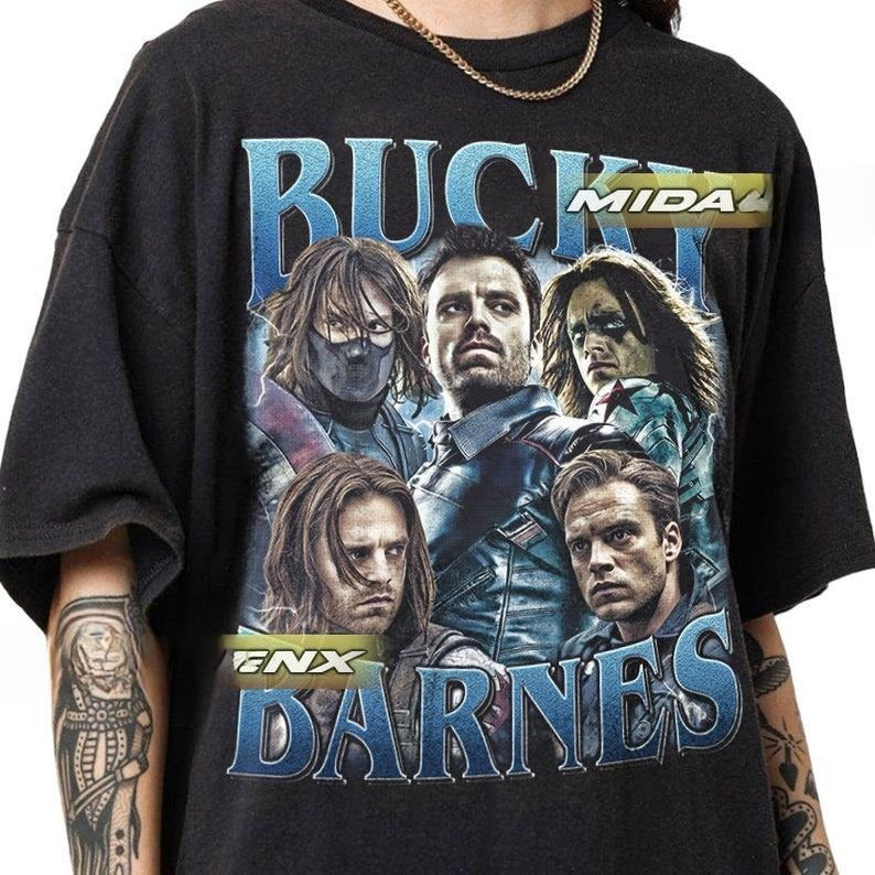 Bucky Barnes Sebastian Stan Vintage T-Shirt, Gift For Women and Man Unisex T-Shirt Hoodie, Sweatshirt | HypeDripTees.com
