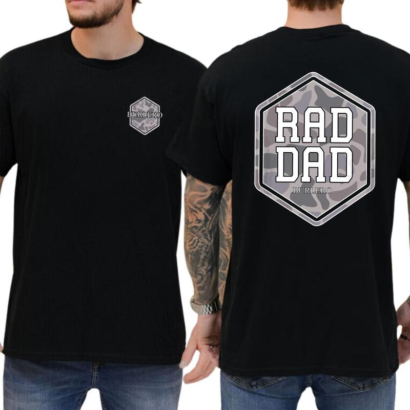 Classic Camo Rad Dad Shirt 2-sided Hunting Shirt For Dad Camouflage Tops Hunting Daddy Gifts Father's Day Gift For...
