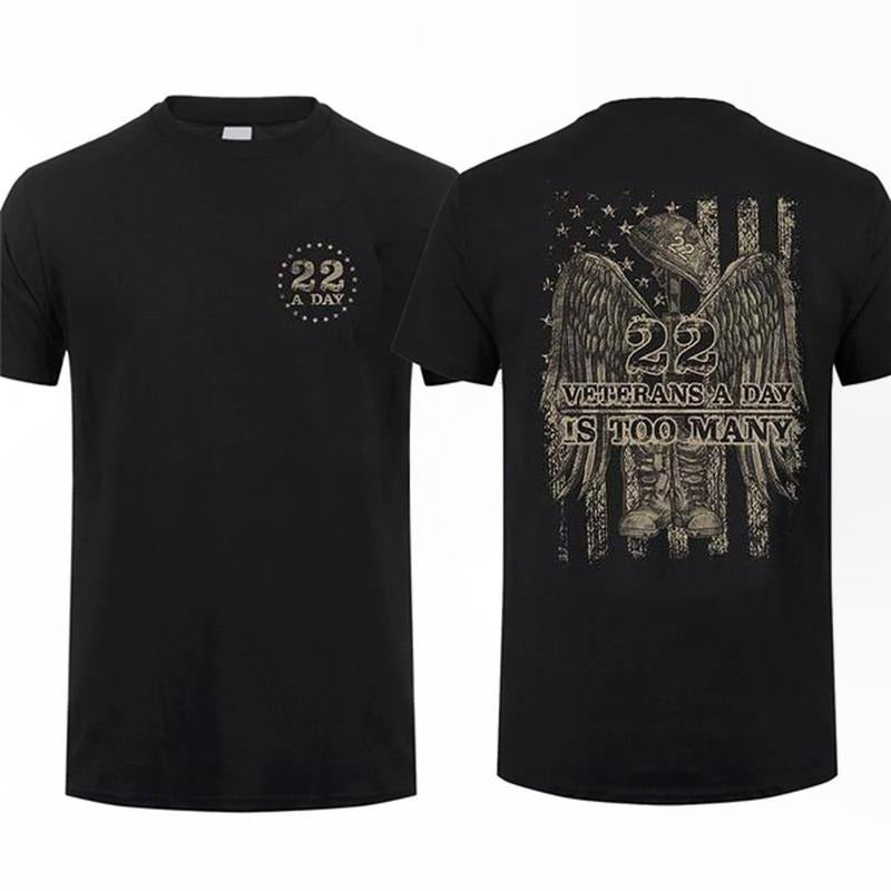 Grunt Style Veterans A Day Is Too Many T-shirt Unisex Short Sleeve Casual 100% Cotton Top Menswear Tactical Gear Patriot...