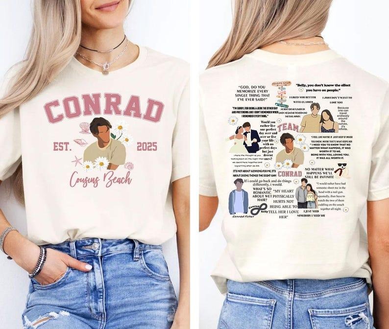 The Summer I Turned Pretty T-Shirt, Team Conrad Lyrics Shirt, Summer Romance Shirt Hoodie, Sweatshirt | HypeDripTees.com