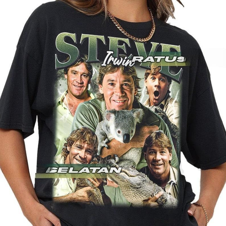 Limited Steve Irwin Vintage Shirt_Shirt Gift For Woman and Man Unisex T-Shirt Hoodie, Sweatshirt | HypeDripTees.com