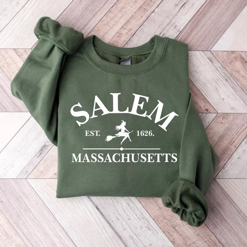 Salem Massachusetts, Halloween Sweatshirt, Hocus Pocus sweatshirt, Halloween sweatshirt T-Shirts, Hoodie | HypeDripTees.com