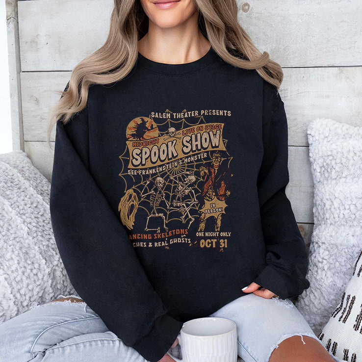Salem Theater Presents Spook Show Frankenstein Monster Halloween Shirt