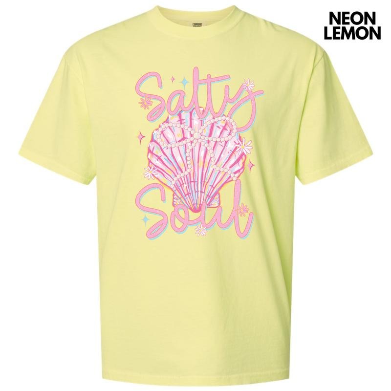 Salty Soul Seashell Comfort Colors T-Shirt 'NLB' Hoodie, Sweatshirt | HypeDripTees.com