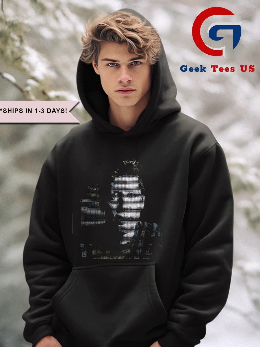 Sam Altman ASCII portrait shirt