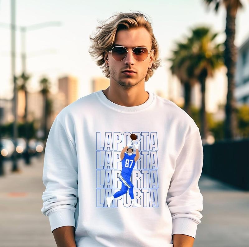 Sam LaPorta Detroit Unisex Crewneck Sweatshirt, Gift For Fan T-Shirts, Hoodie | HypeDripTees.com