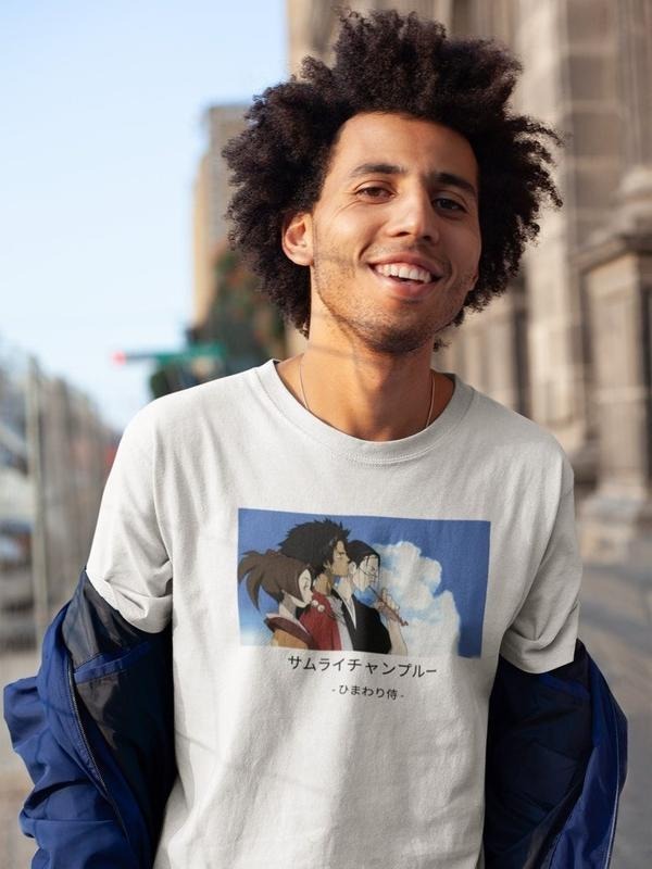Samurai Champloo T-shirt | Cool Anime Graphic Tee | Mugen Jhin and Fuu Hoodie, Sweatshirt | HypeDripTees.com