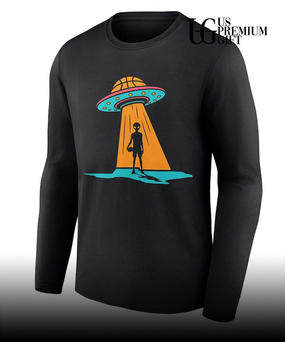 San Antonio Spurs Alien hoops UFO abduction shirt