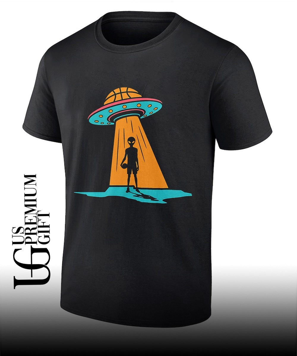 San Antonio Spurs Alien hoops UFO abduction shirt