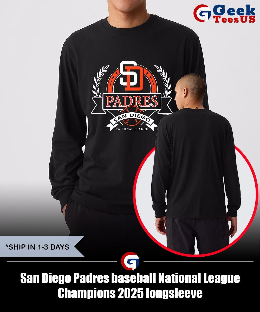 San Diego Padres baseball National League Champions 2025 shirt