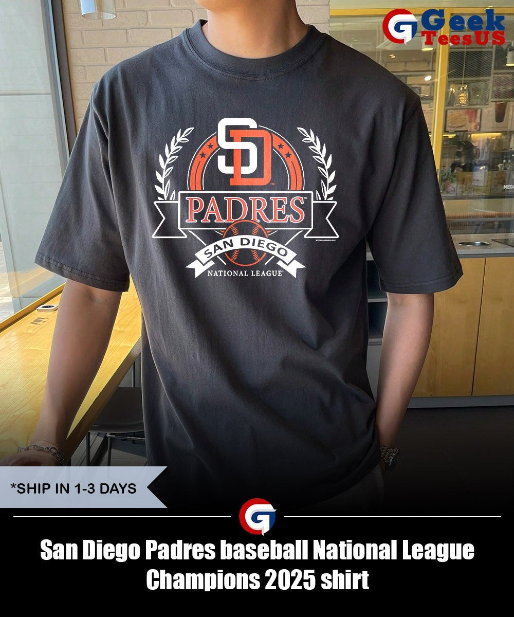 San Diego Padres baseball National League Champions 2025 shirt