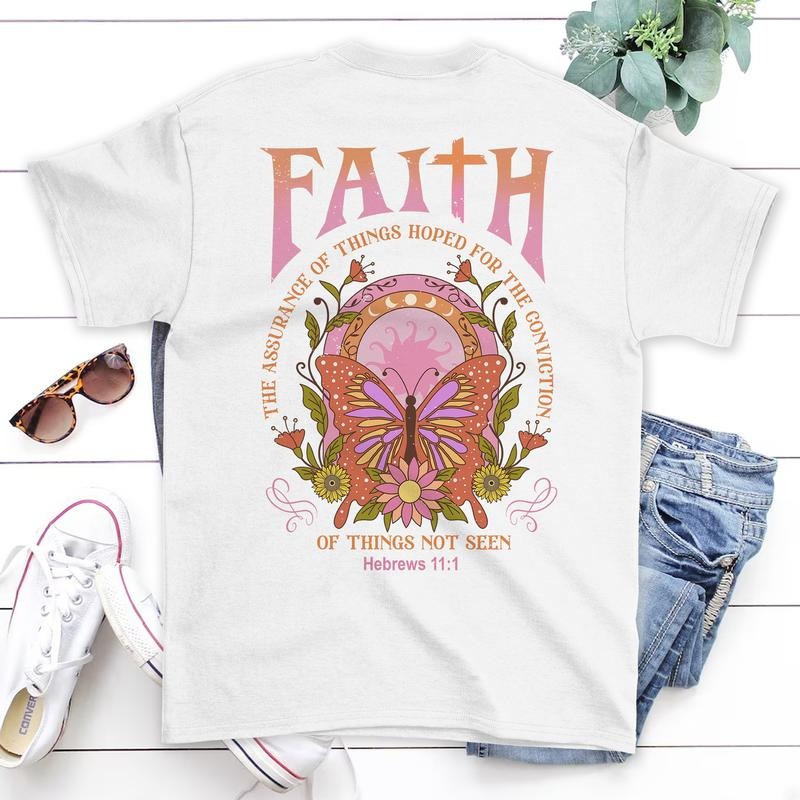 Sandjest Bible Quote Shirt Faith Shirt for Christians Jesus Lover Gift for Women Girl Friends Hoodie, Sweatshirt
