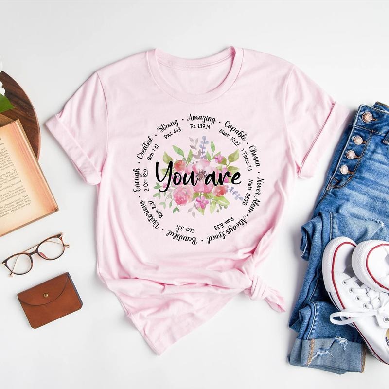 Sandjest Bible Quote Shirt for Christians Women Jesus Lover Gift on Birthday Christmas Thankgiving Hoodie, Sweatshirt