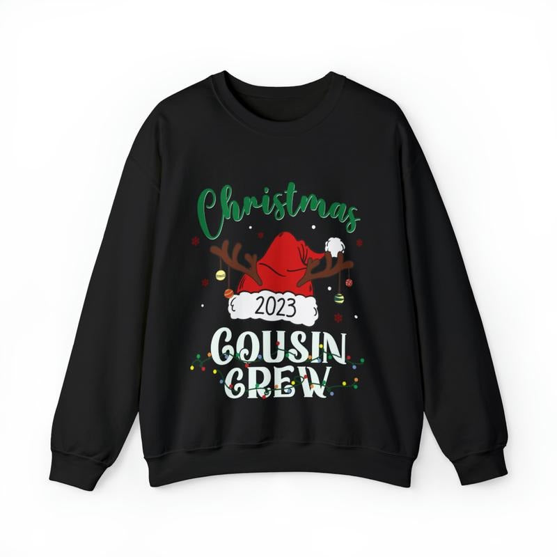 Sandjest Christmas Sweatshirt Cousin Crew Gift for Women Girl Friend T-Shirts, Hoodie | HypeDripTees.com