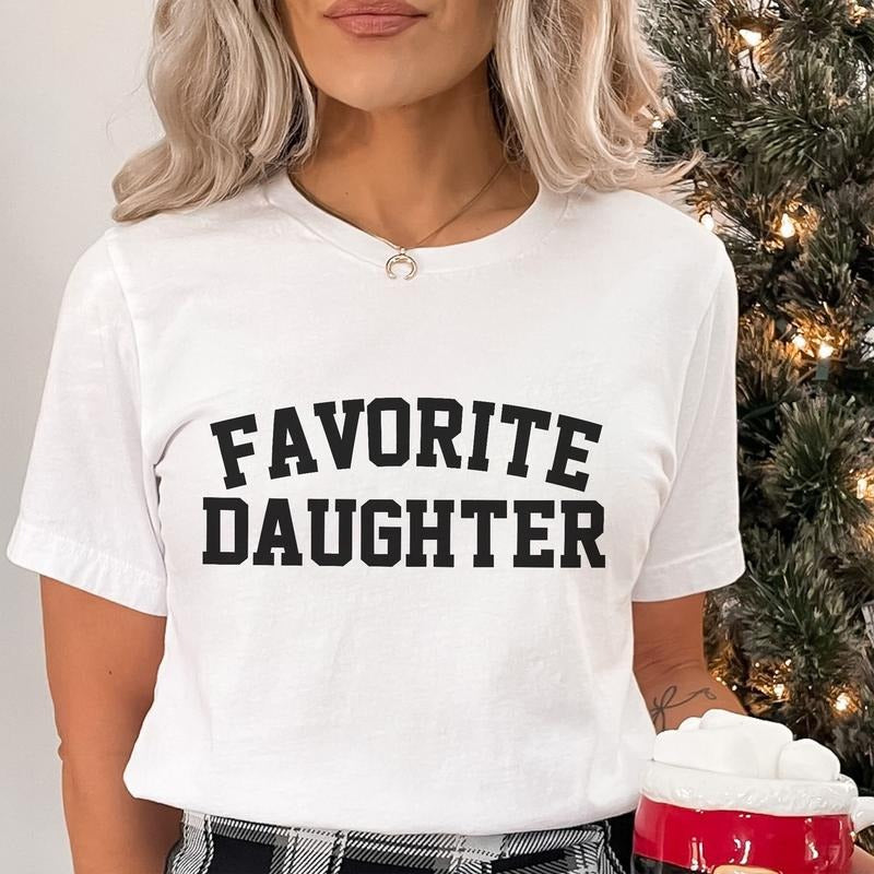 Sandjest Daughters T-Shirt Favorite Daughter Gift for Women Girl Friends Hoodie, Sweatshirt | HypeDripTees.com