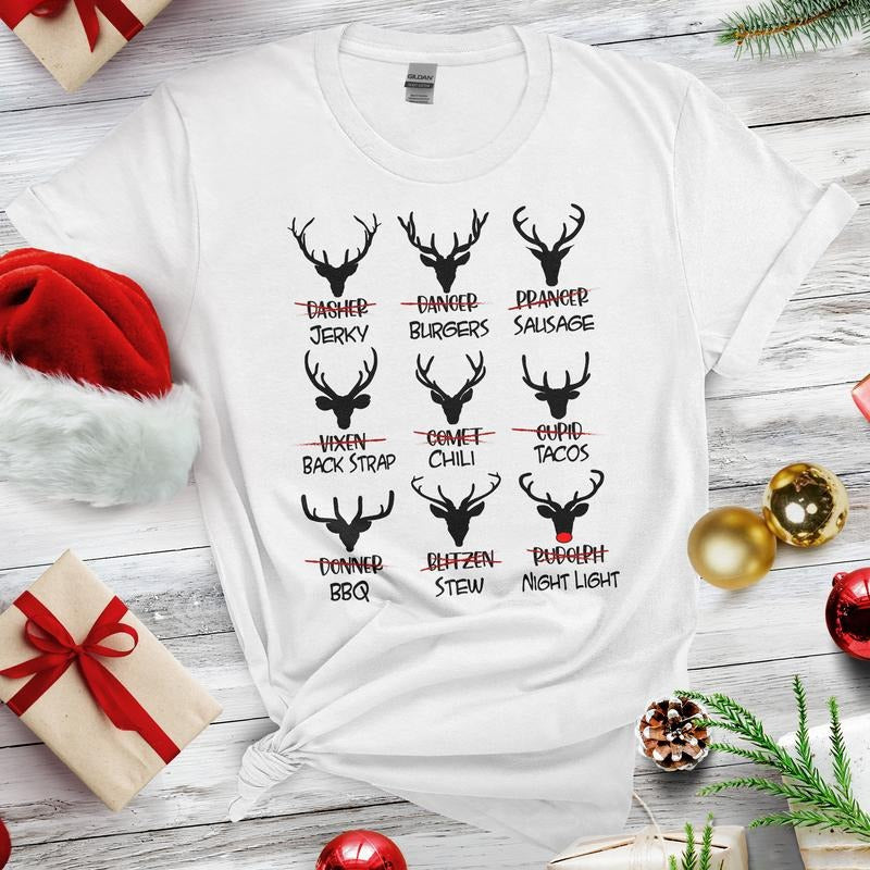 Sandjest Funny Christmas Shirt Cotton Polyeste Shirt for Women Men Friends on Xmas Hoodie, Sweatshirt | HypeDripTees.com