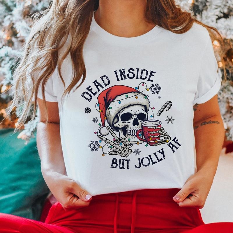 Sandjest Funny Xmas Shirt Skull Christmas Gift for Girl Women Friends christmas shirt Hoodie, Sweatshirt | HypeDripTees.com